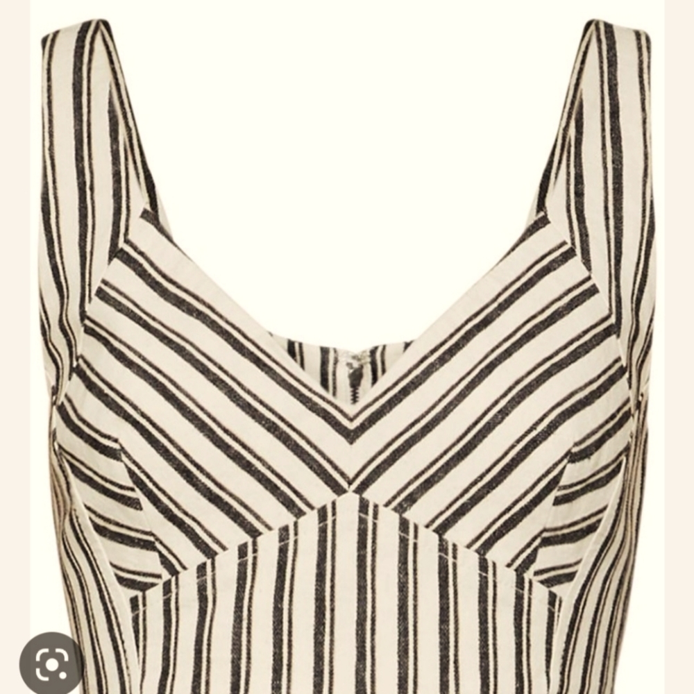 Striped Black and White Women's Top